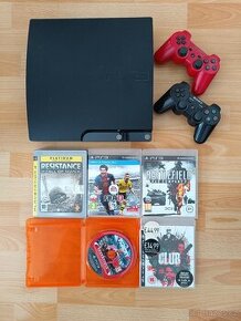 PS3 Slim 160GB, ovladače, hry / PlayStation 3