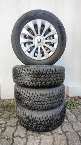 Prodám plechová kola na Octavia 3  195/65 r15 zimní pneu - 1