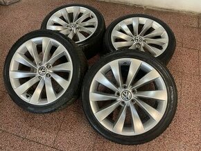 Originální Volkswagen ALU kola 5x112 r18 Zimní pneu 7mm