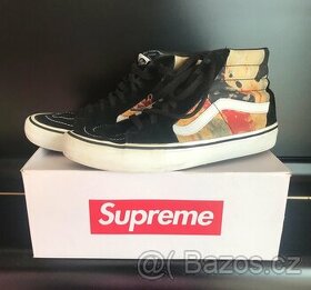 Boty - Supreme X Vans blood and semen sk8-hi - 1