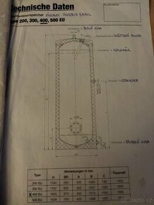 Bojler ze spirálou 400 L - 1