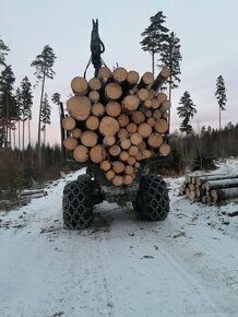 Prodám záběrové řetězy 710-45/26,5-  na harvestor - 1