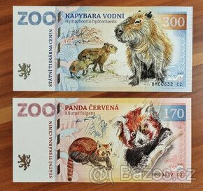 2 ks = 1 pár bankovka ZOO BRNO - ZOOLAR (2 bankovky)