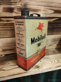 Plechovka od oleje mobiloil