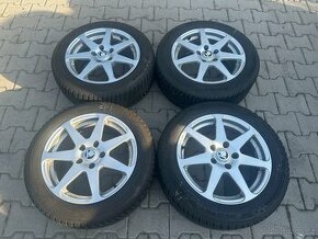 4x al kola 5x112 16 + pneu zimní 205/55 R16