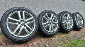 Sada ALU kol VW 7×17 ET54 5X112 (1K0601025AF) s pneu 225/45