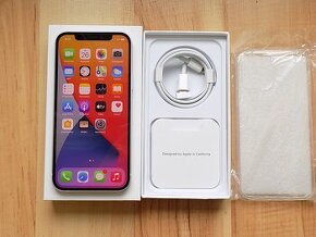 APPLE iPhone 12 128GB White - ZÁRUKA - TOP STAV