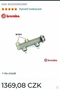 Hlavní brzdový válec Favorit Brembo - 1