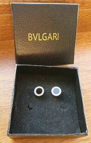 Náušnice Bvlgari bílé + černá