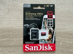 SanDisk Extreme PRO microSDXC 64GB A2 C10 V30 UHS-I U3 - 1