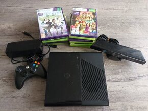 Xbox 360 E, kinect, zdarma 15 orig. her