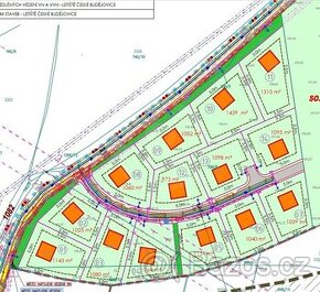 PRODEJ STAVEBNÍCH PARCEL 971 - 1.441 M2, LIPÍ U Č. BUDĚJOVIC