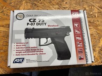 Vzduchová pistole CZ-75 P-09 Duty Blow Back 4,5mm