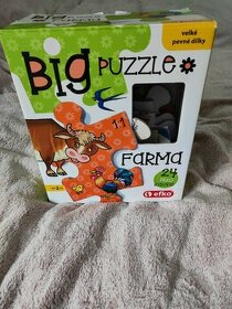 Velké dětské puzzle - farma