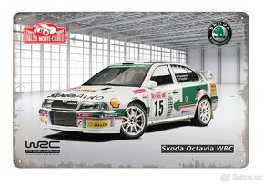 plechová cedule - Škoda Octavia WRC 2003