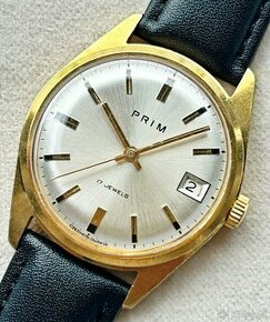 Československé mechanické vintage hodinky PRIM Elegant 1975 - 1