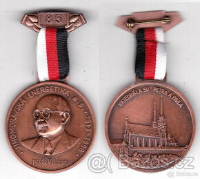 Udělovací medaile 1998 , bronz 40 mm , trikolora ,závěs