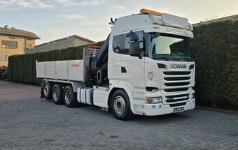 Scania R580 - 8x4 – Valník/Sklápěč+HR-HIAB XS 377 E8–EURO 6