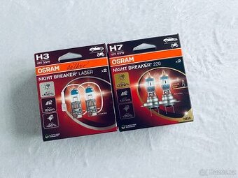 Nové žárovky OSRAM H3 + H7