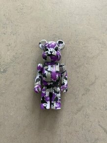 Bearbrick A Bathing Ape 28th Anniversary Camo #1 100% Purple - 1