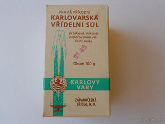 Karlovarská vřídelní sůl 1983 - 1