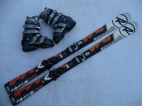 66. Lyže ROSSIGNOL - 130 cm + boty HEAD 37 eu - set