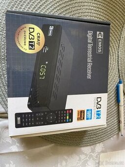 Set top box Emos DVB-T2 - NOVÝ