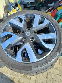 Sada originál alu kol Nissan Juke 18" pneu ContisportContac - 1