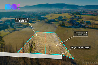 Prodej stavebního pozemku 1 500 m² Nebory