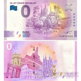 0 Euro Souvenir 30 LET VZNIKU ČESKÉ REPUBLIKY 1993 - 2023