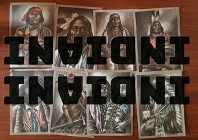 Pohledy, indiáni, Dakota, Cheyenne,