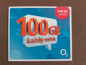O2 SIM karta - Datamanie 100 GB