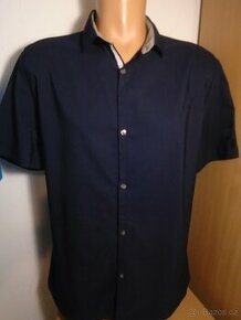 Pánská slim modrá košile River Island/L-M/2x54cm