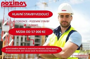 HLAVNÍ STAVBYVEDOUCÍ pozemní stavby, denní dojezd domů Zlín