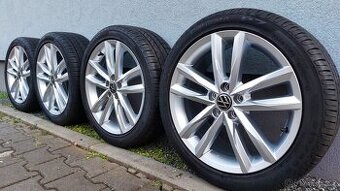 Alu kola 5x100 r17 originál Pamplona vw Polo letní pneu