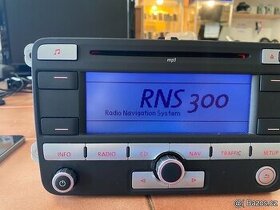 Originál radio VW s navigaci RNS 300,kod,plně funkční Naviga - 1