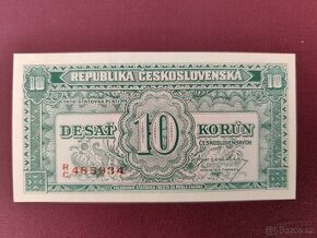 10 korun 1945 UNC