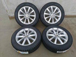 205/55R16 alu kola škoda scala 6x16 5x100 ET38 zimní pneu