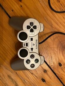 Ovladač Gamepad Playstation 2 PS2 Stříbrný Originál