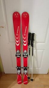 Lyže Sporten 128cm / Hůlky 100cm