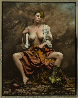 Jan Saudek - beautiful Catherine - orig. kolor. fotografie