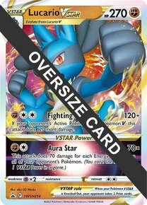 Pokémon LUCARIO V STAR SWSH214 Jumbo/Oversized karta  100% - 1