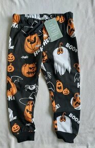 Tepláky s dýněmi Halloween vel. 104 nové