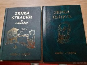 Obrázek k inzerátu: knihy Zrnka úsměvu (vesele i vážně) a Zrnka strachu i odvahy