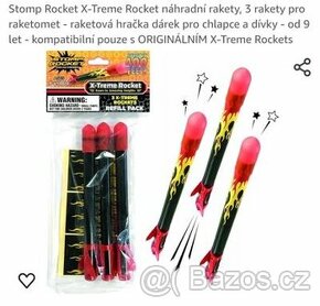 Náhradní rakety Stomp Rocket X-Treme 3 ks - 1