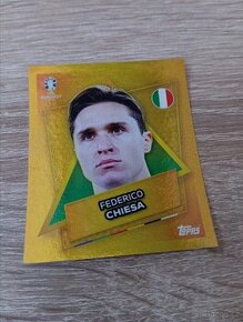 Fotbalová samolepka euro 2024: Federico Chiesa (star player)
