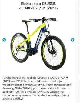 Elektrokolo Crussis e-Largo 7.7