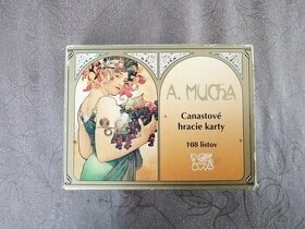 PRODÁM CANASTOVÉ HRACÍ KARTY ALFONS MUCHA