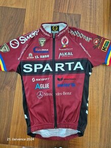 Dětský cyklistický dres AC Sparta vel.128