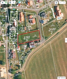 Prodej stavebního pozemku 1139 m², Chodská Lhota